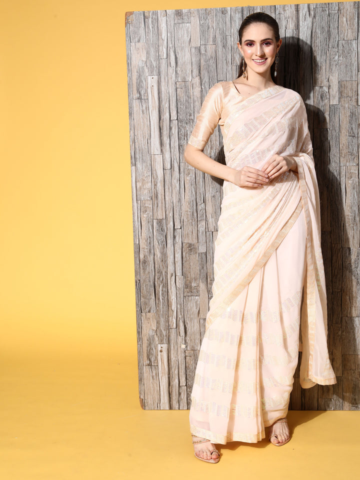 Elegant Art-Silk Saree with Sequins Embroidery | Wedding & Festive Wear