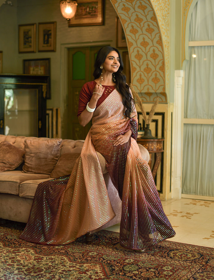 Luxurious Georgette Saree with | Perfect for Special Celebrations