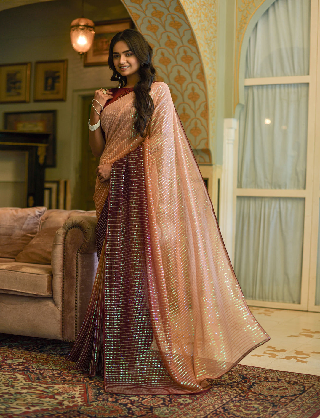 Luxurious Georgette Saree with | Perfect for Special Celebrations