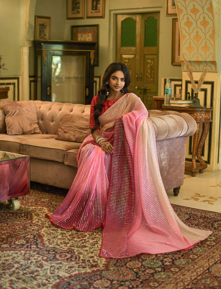 Luxurious Georgette Saree with | Perfect for Special Celebrations