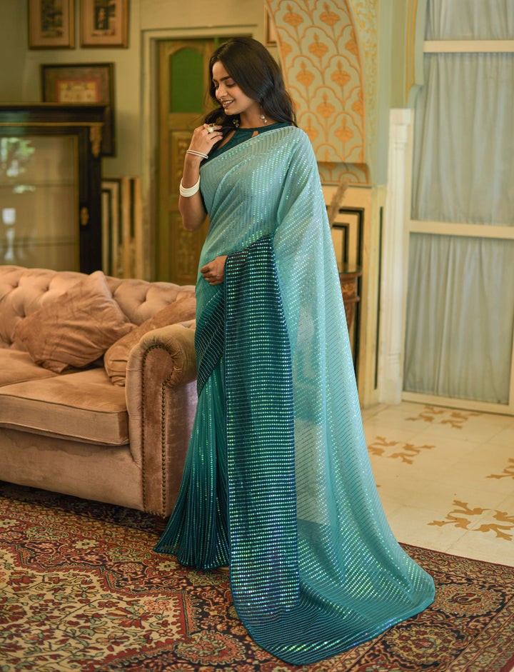 Luxurious Georgette Saree with | Perfect for Special Celebrations