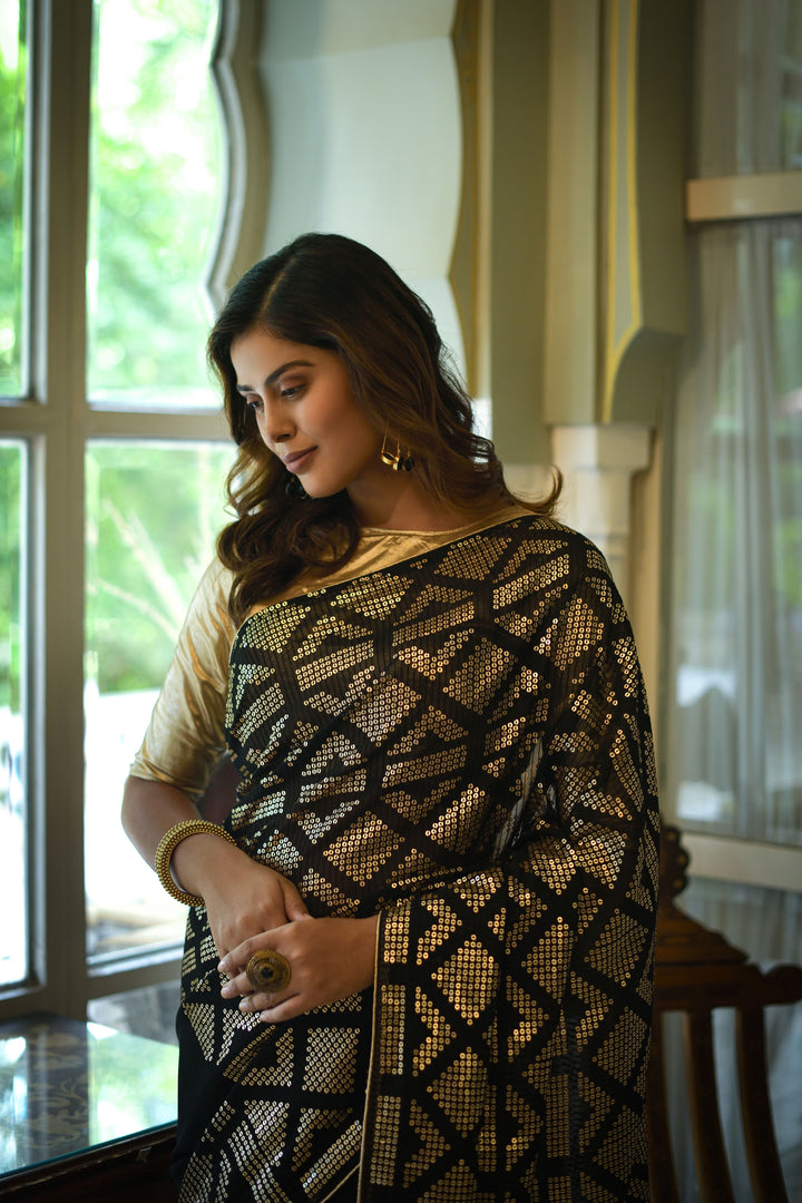 Gorgeous Georgette Saree with | An Exclusive Designer Masterpiece