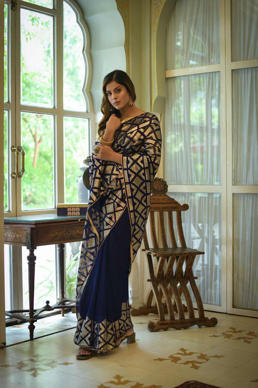 Gorgeous Georgette Saree with | An Exclusive Designer Masterpiece