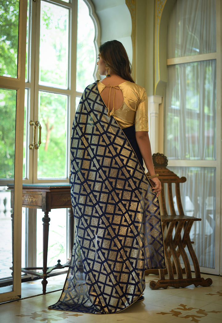 Gorgeous Georgette Saree with | An Exclusive Designer Masterpiece