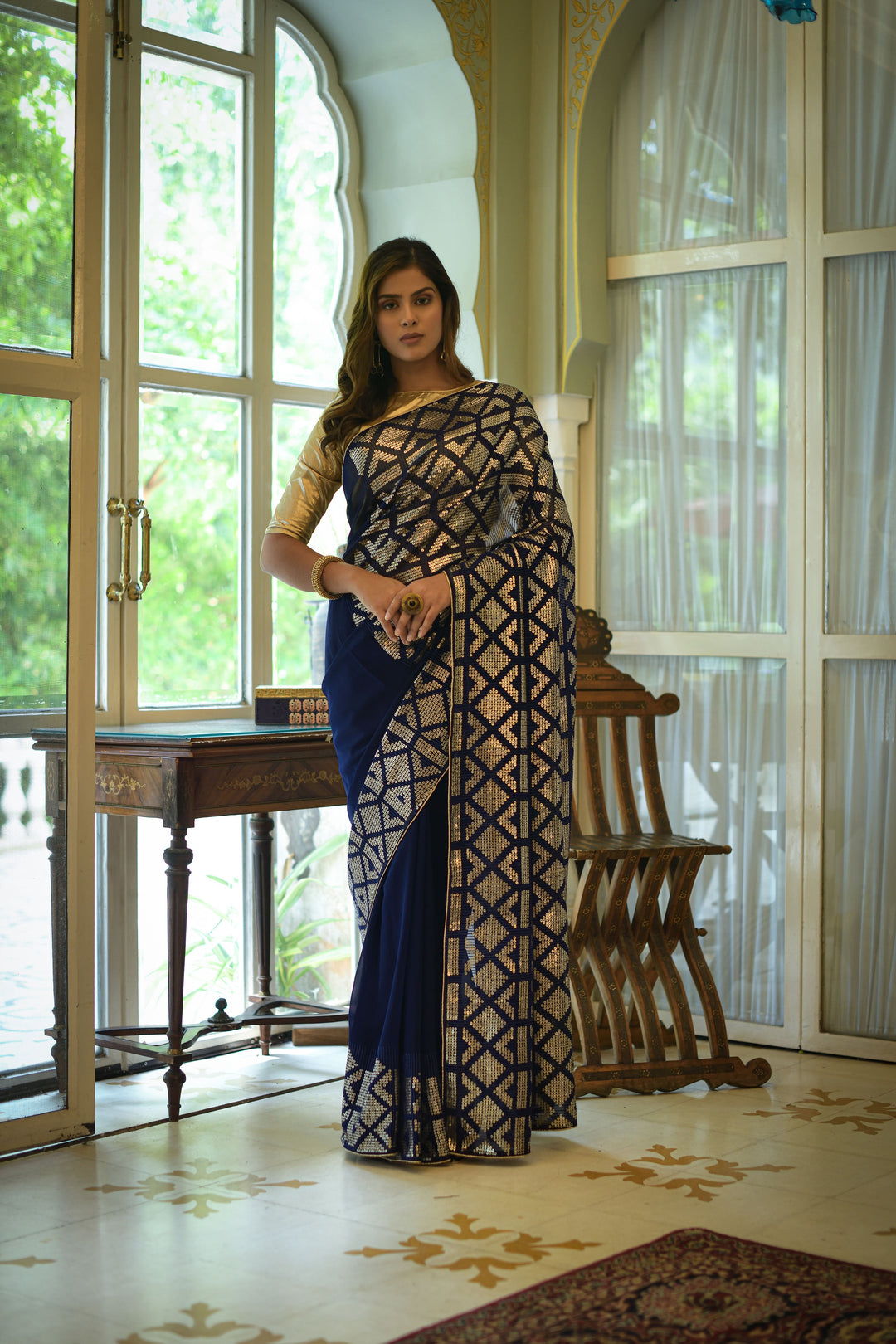 Gorgeous Georgette Saree with | An Exclusive Designer Masterpiece