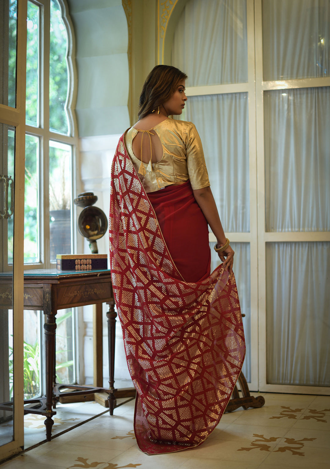 Gorgeous Georgette Saree with | An Exclusive Designer Masterpiece