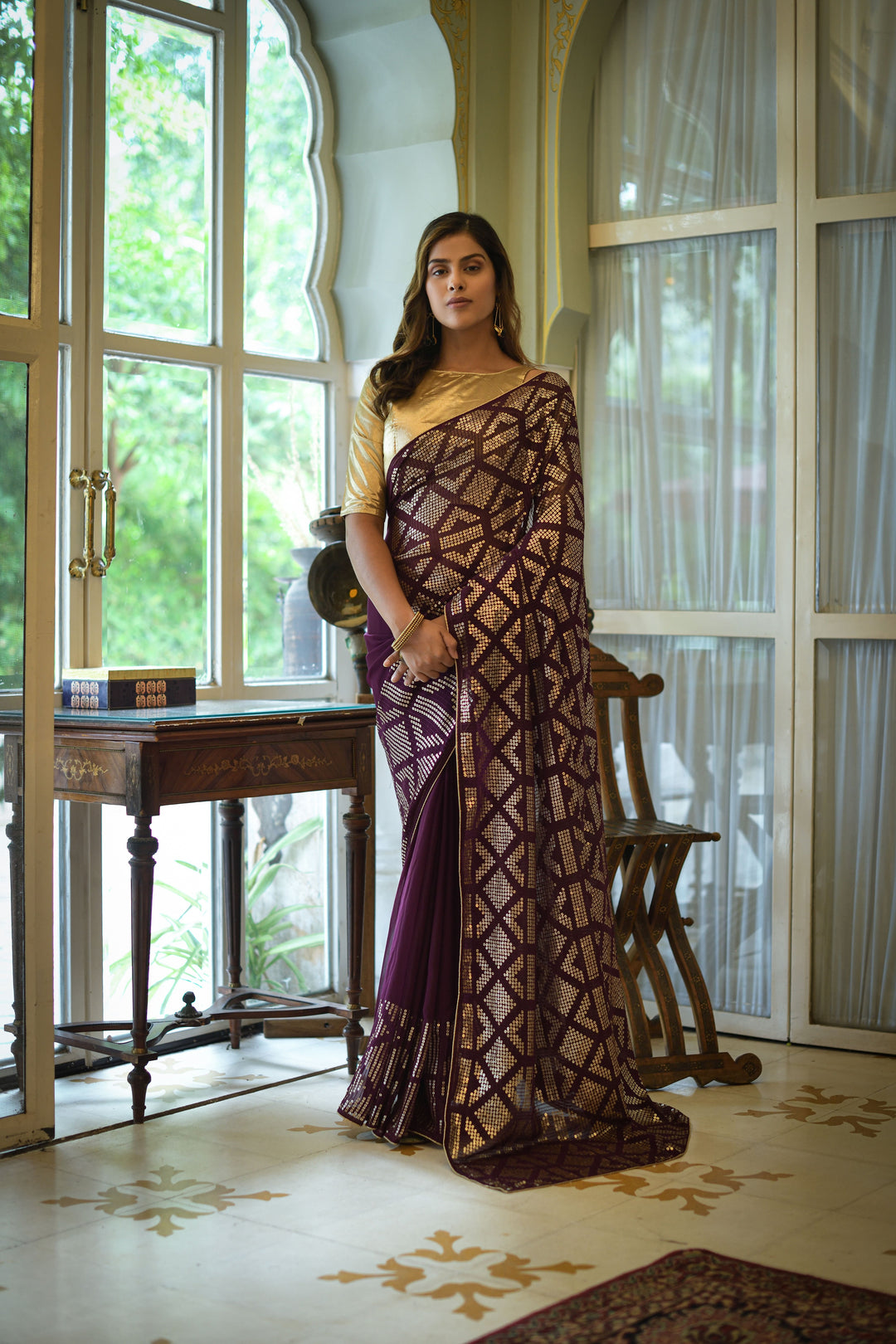 Gorgeous Georgette Saree with | An Exclusive Designer Masterpiece