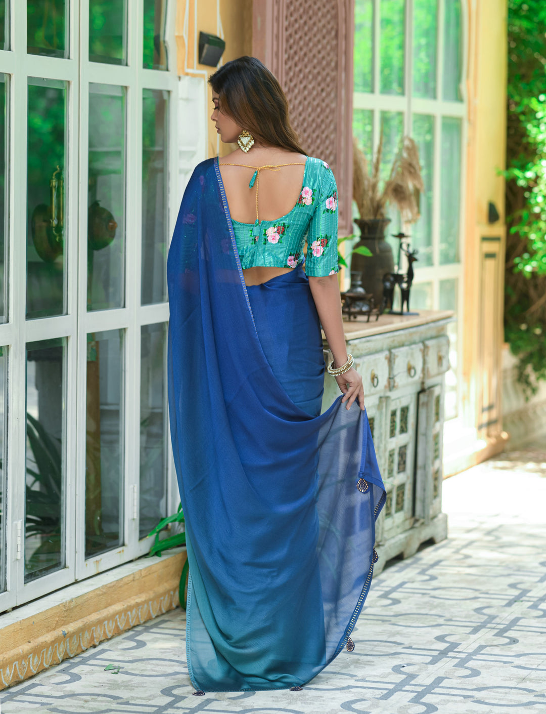 Beautiful Chiffon Saree with | An Exclusive Designer Masterpiece