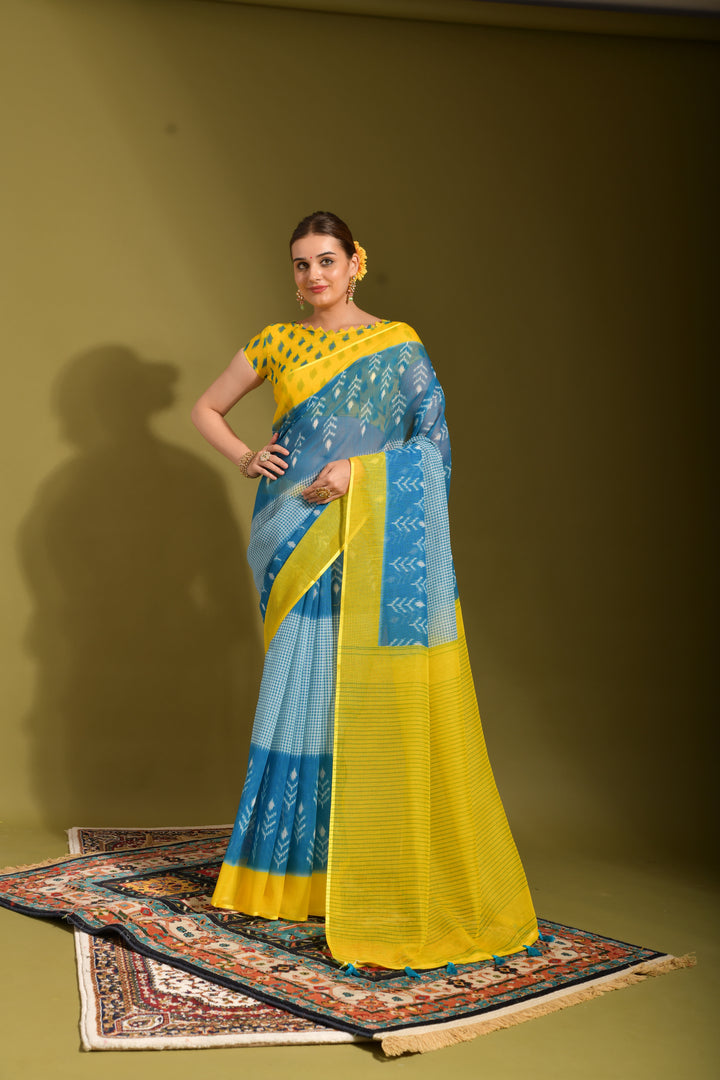 Linen Digital Printed Saree | Wedding & Festive Occasions | Traditional Elegance