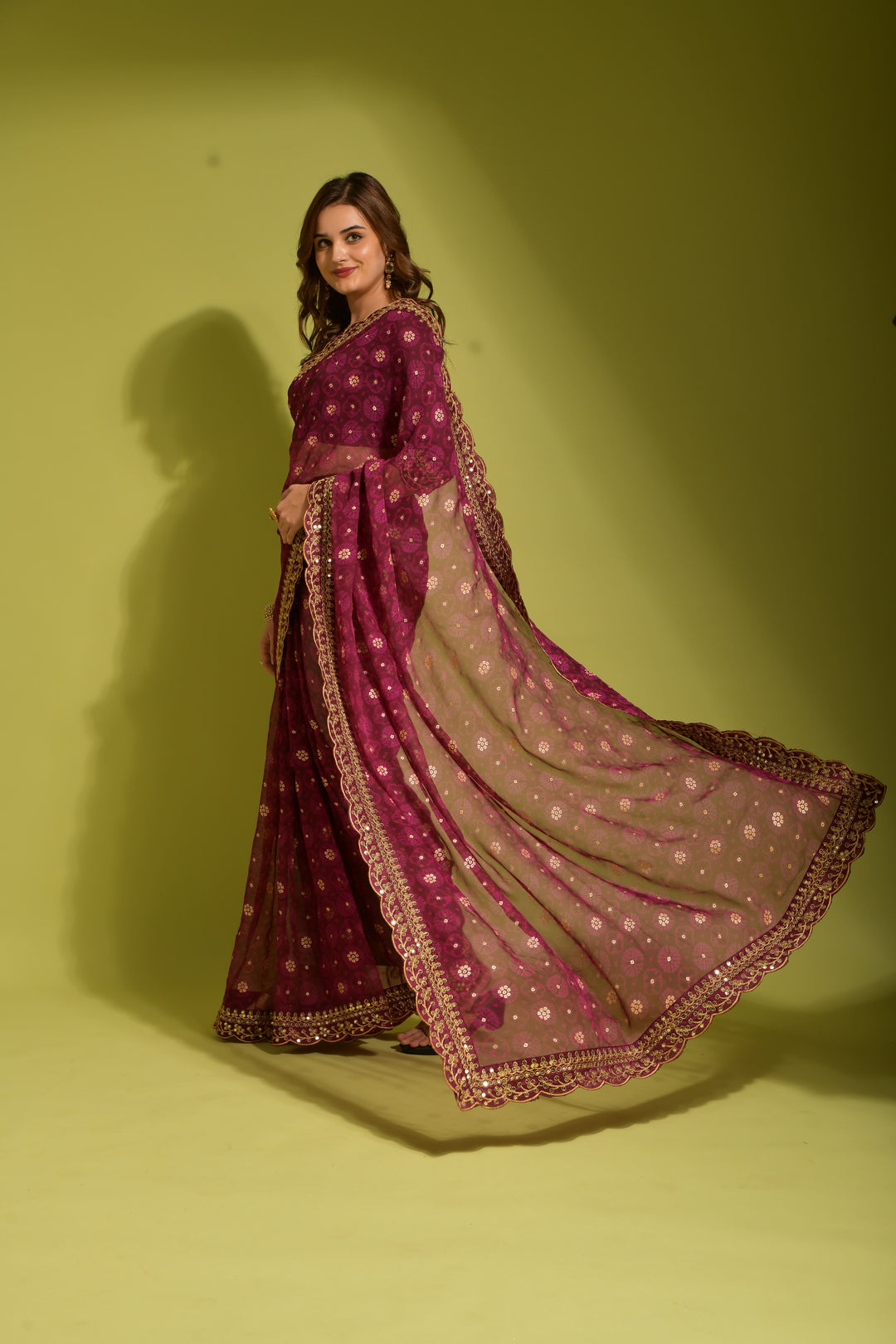 Beautiful Georgette Saree with | Perfect for Special Celebrations