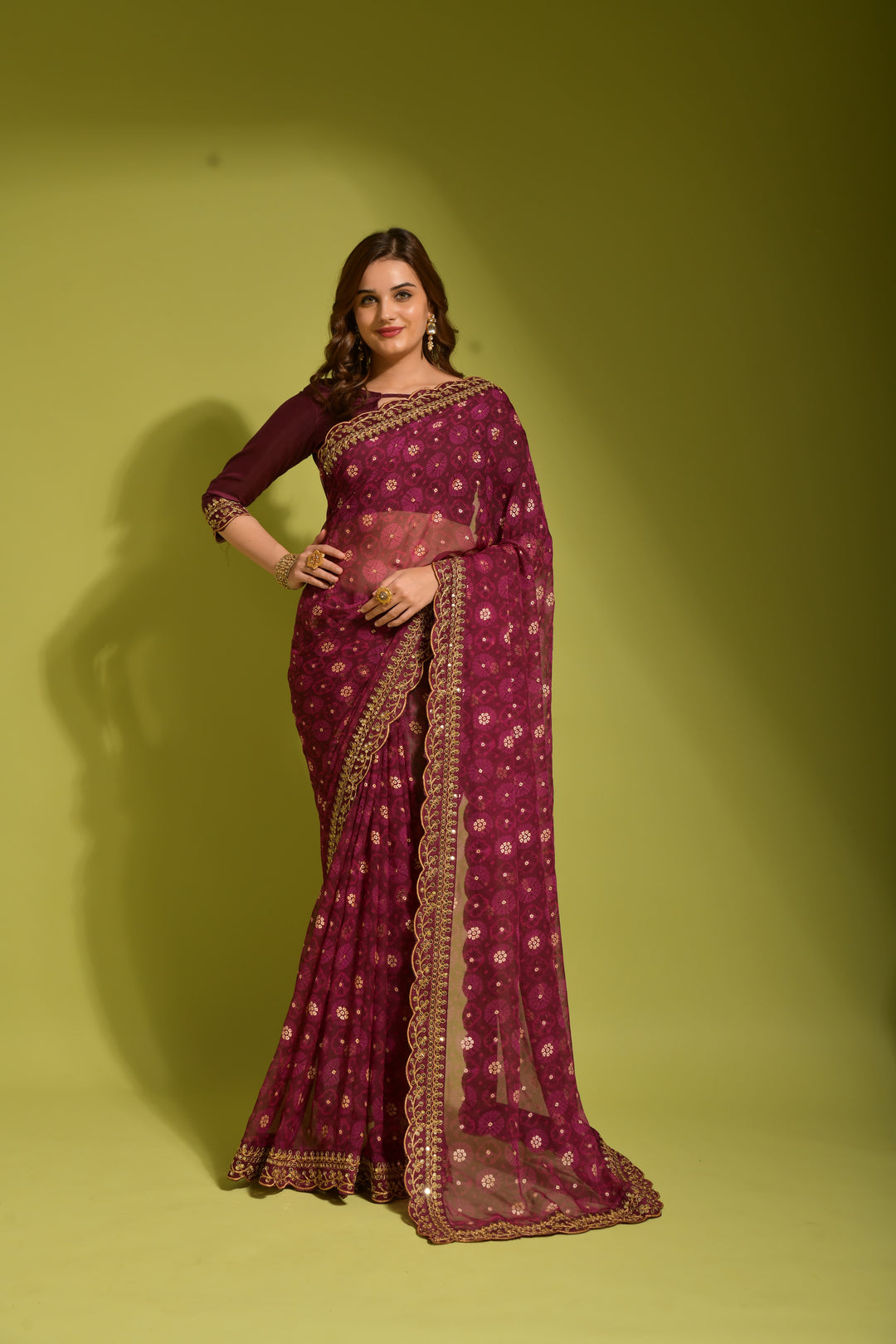 Beautiful Georgette Saree with | Perfect for Special Celebrations