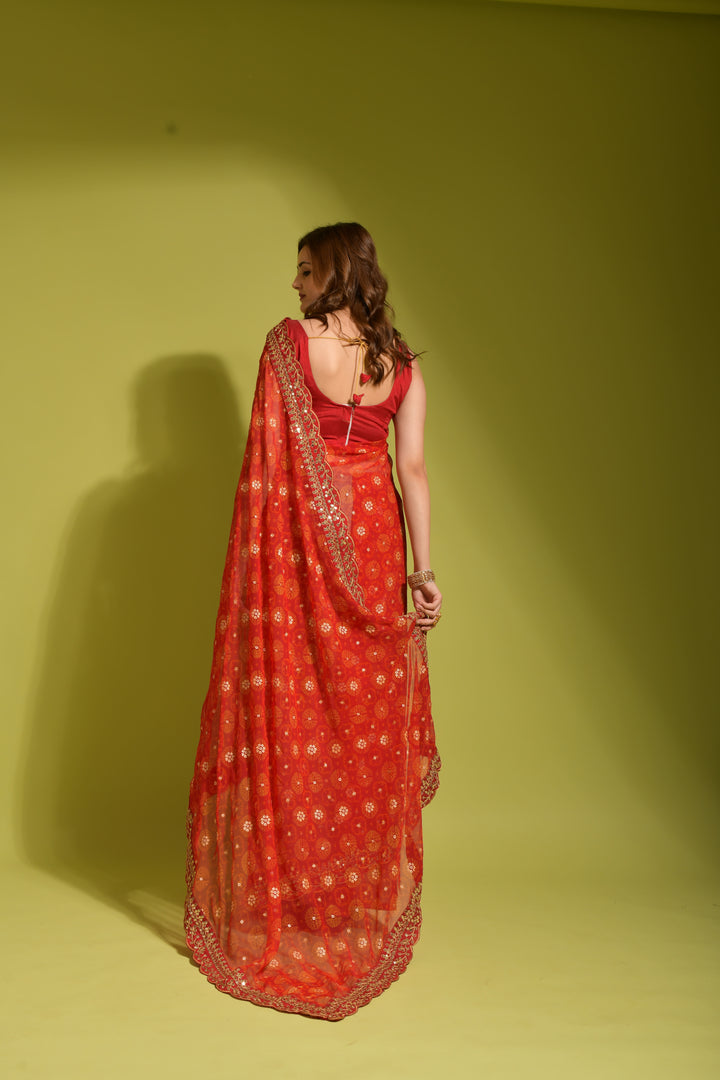 Beautiful Georgette Saree with | Perfect for Special Celebrations