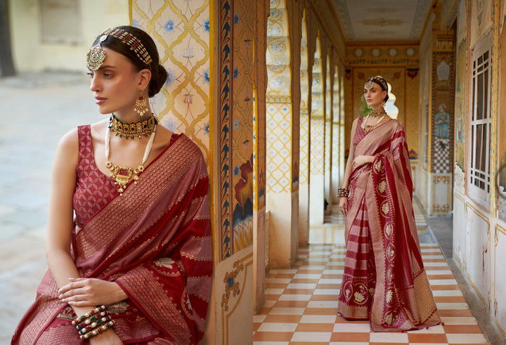 Charming Smooth Silk Saree with | A Graceful Addition to Your Wardrobe