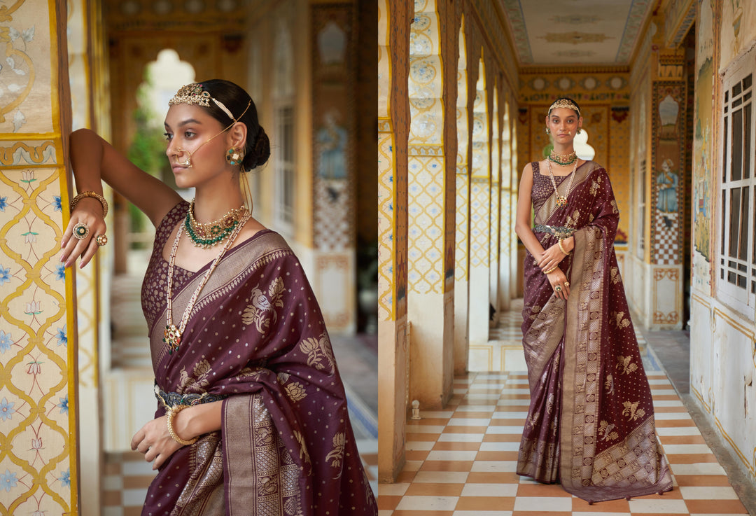 Elegant Smooth Silk Saree with | A Captivating Traditional Ensemble