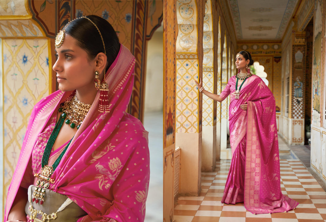 Elegant Smooth Silk Saree with | A Captivating Traditional Ensemble