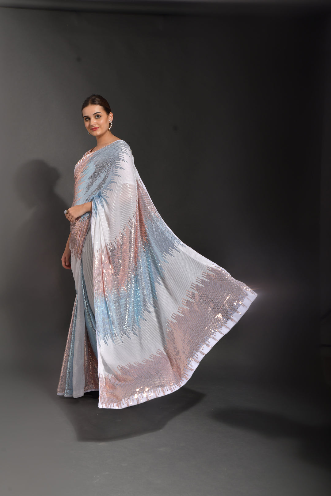 Luxurious Georgette Saree with | A Stylish and Sophisticated Choice