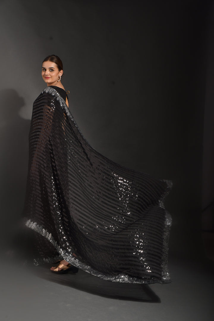 Luxurious Georgette Saree with | Crafted for Timeless Elegance