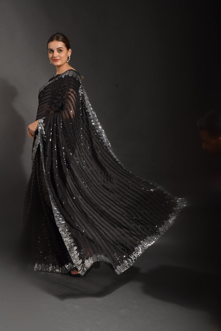 Luxurious Georgette Saree with | Crafted for Timeless Elegance