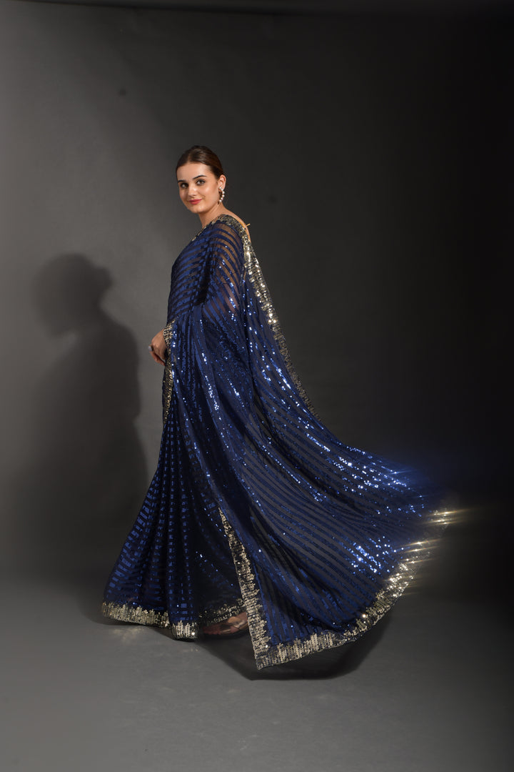 Luxurious Georgette Saree with | Crafted for Timeless Elegance