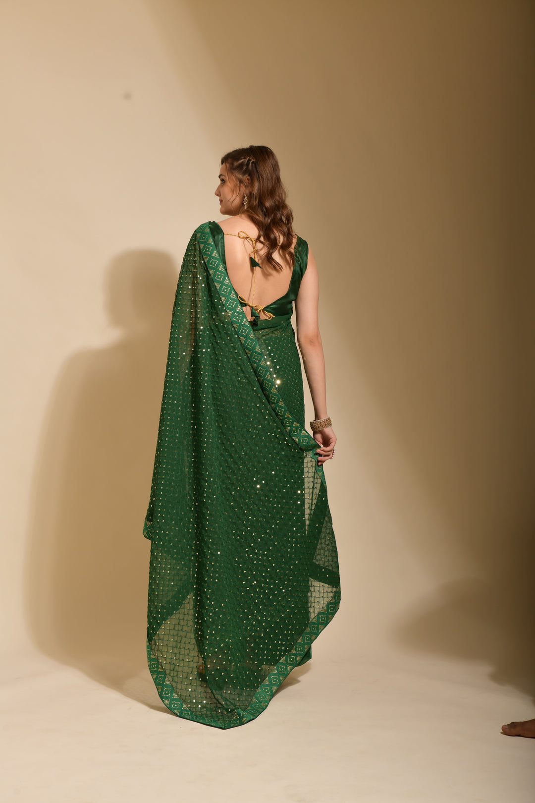 Radiant Georgette Saree with | A Graceful Addition to Your Wardrobe