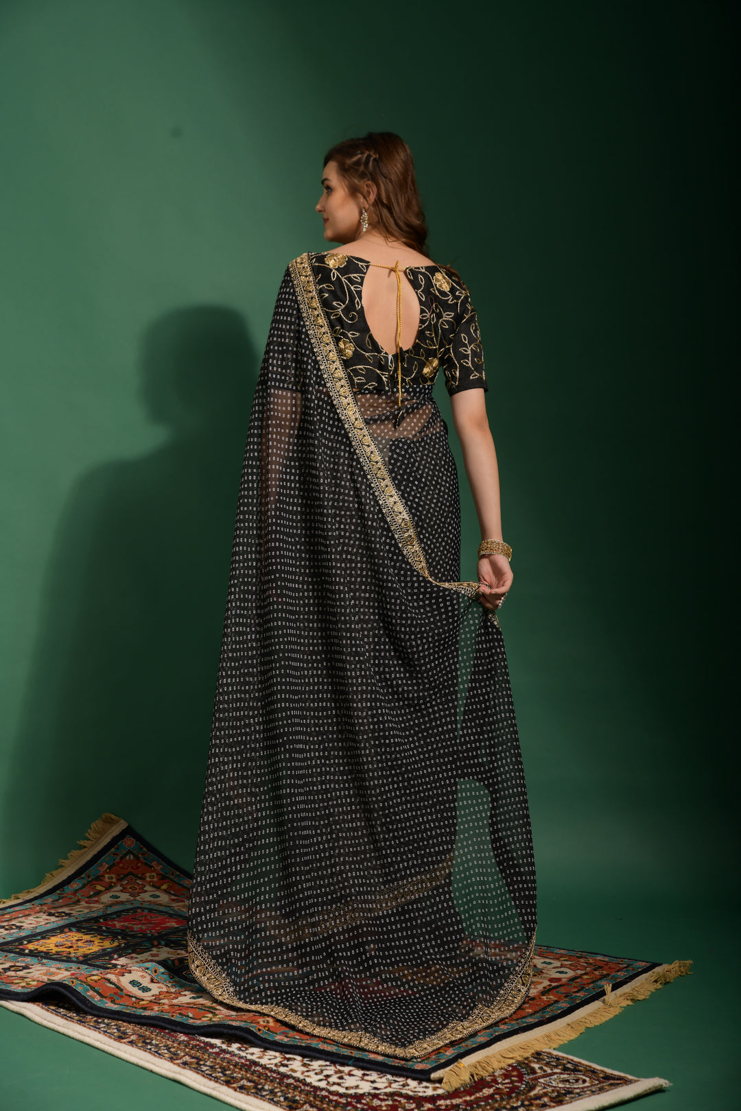 Breathtaking Chiffon Saree with | An Exclusive Designer Masterpiece