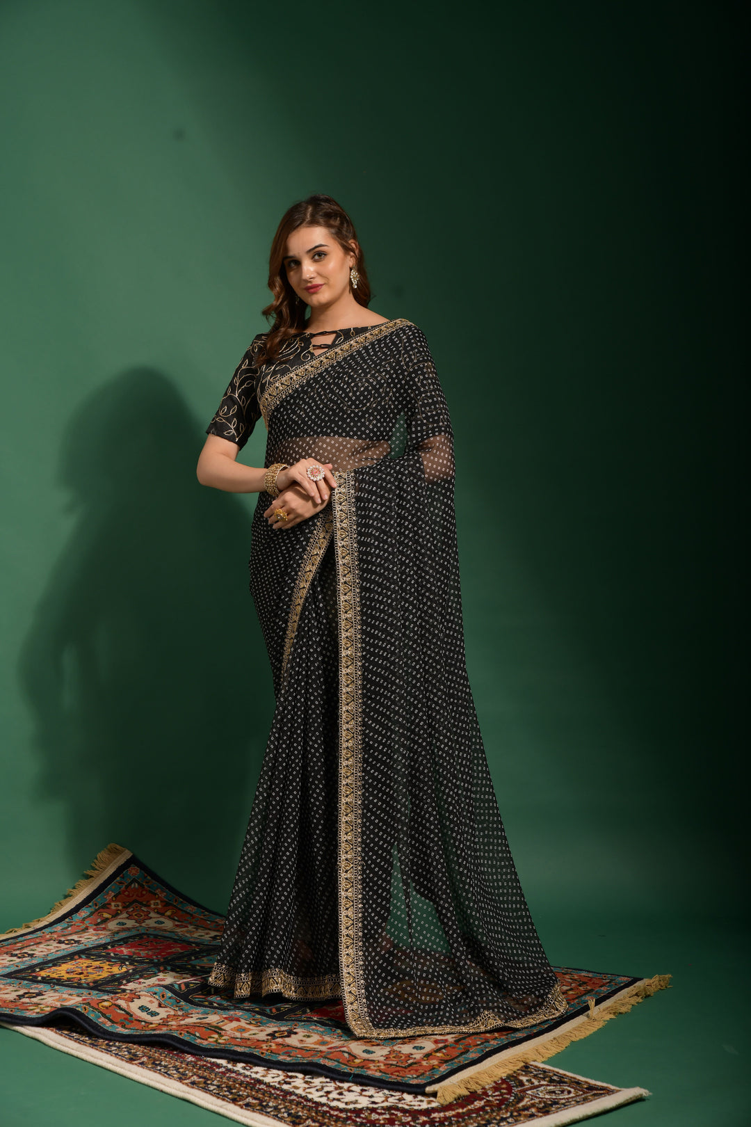 Breathtaking Chiffon Saree with | An Exclusive Designer Masterpiece