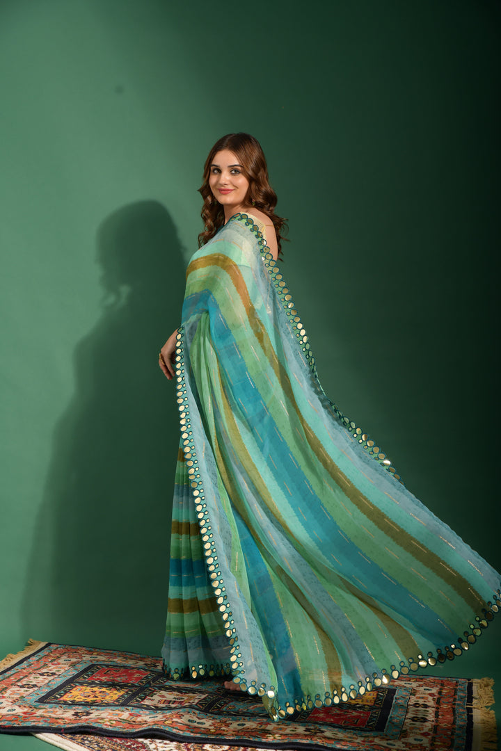 Elegant Chiffon Saree with | Perfect for Special Celebrations