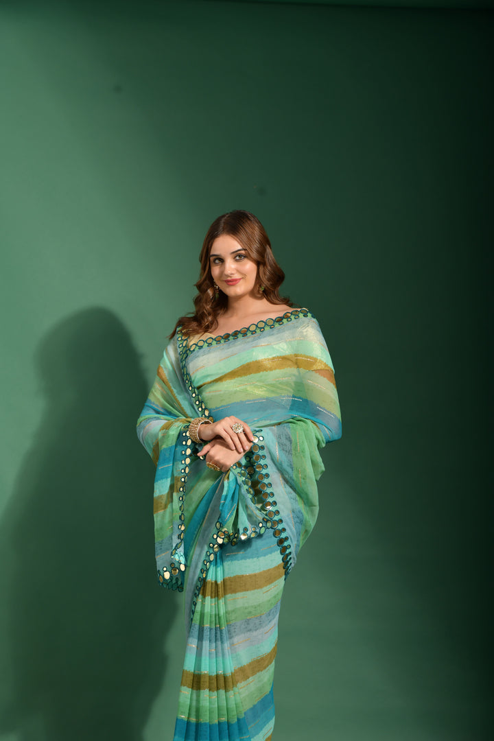 Elegant Chiffon Saree with | Perfect for Special Celebrations