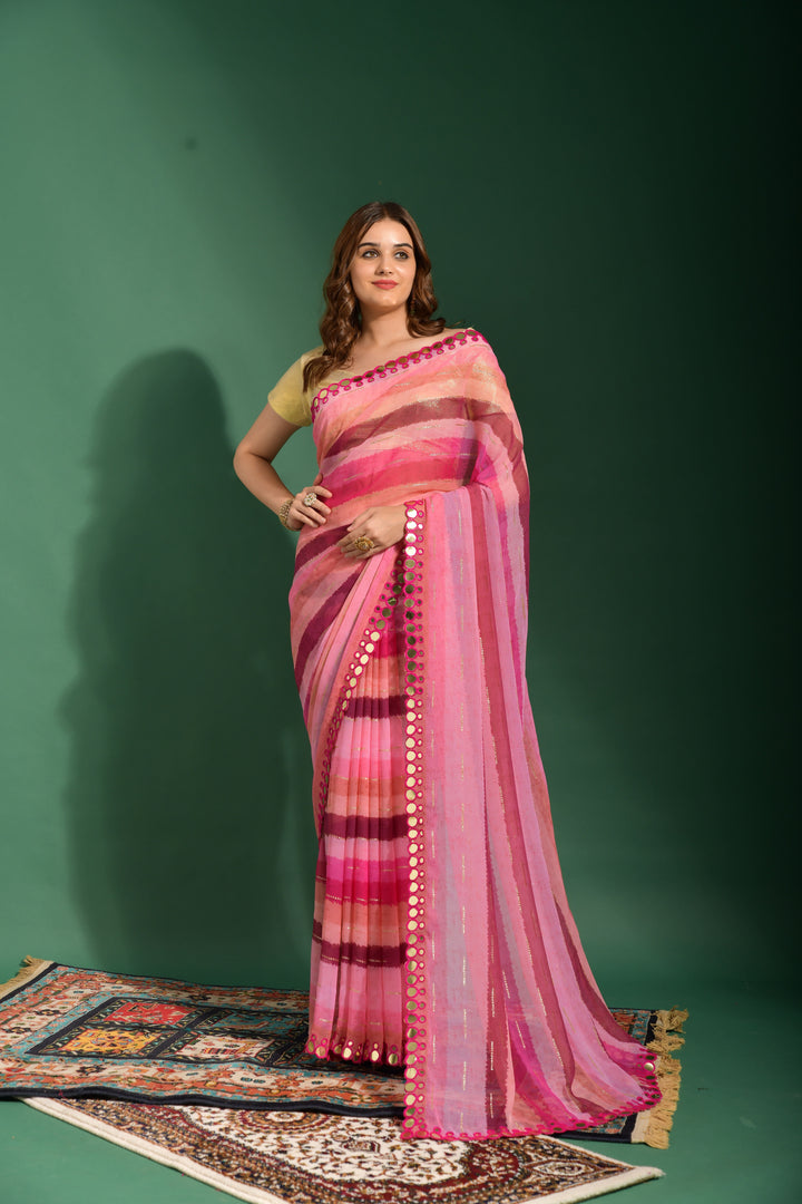 Elegant Chiffon Saree with | Perfect for Special Celebrations