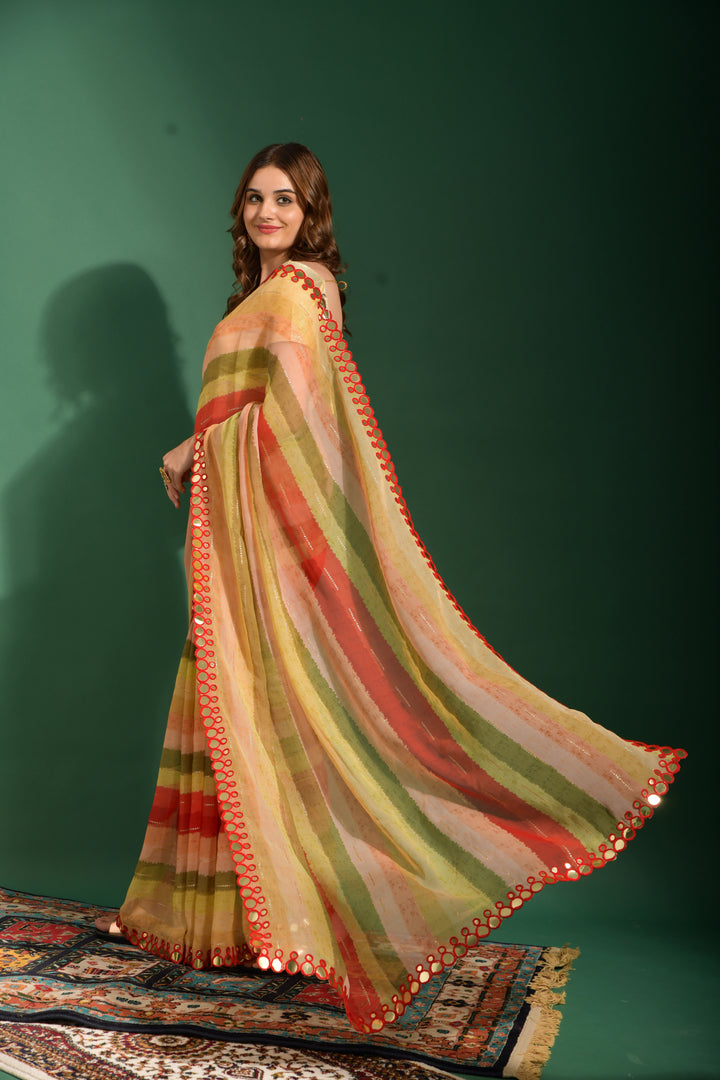 Elegant Chiffon Saree with | Perfect for Special Celebrations