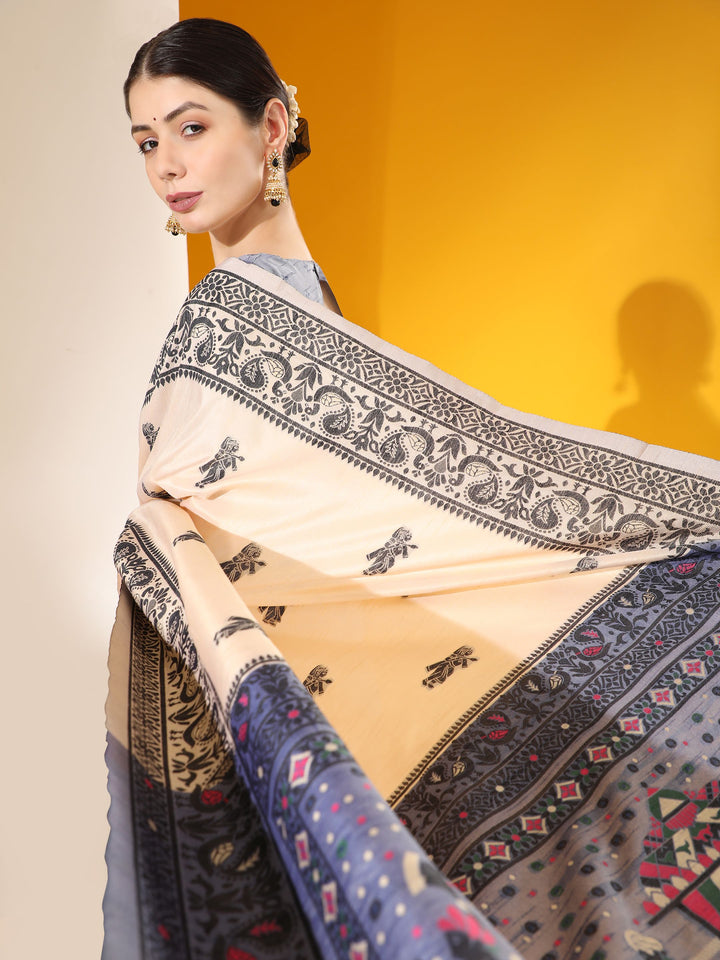 Sophisticated Raw Silk Saree with | Unmatched Beauty for Grand Occasions