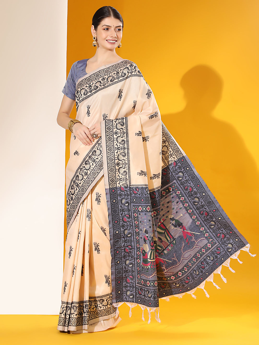 Sophisticated Raw Silk Saree with | Unmatched Beauty for Grand Occasions