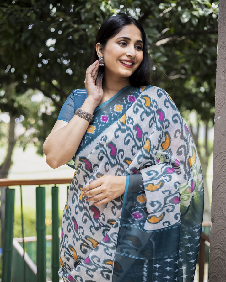 Designer Digital Printed Cotton Saree | Wedding & Festive Wear | Elegant Traditional Attire