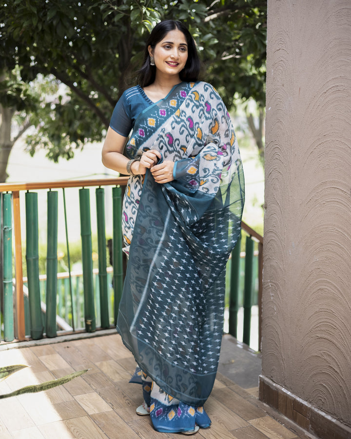 Designer Digital Printed Cotton Saree | Wedding & Festive Wear | Elegant Traditional Attire