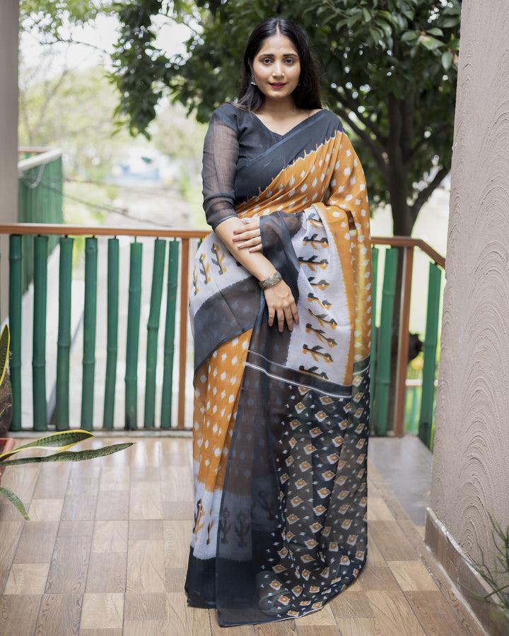 Designer Digital Printed Cotton Saree | Wedding & Festive Occasion Wear