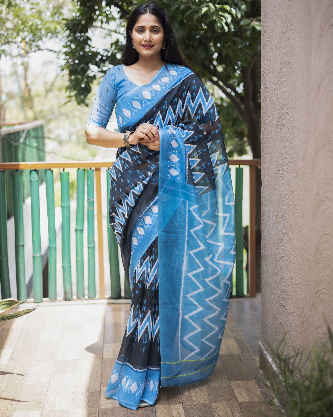 Designer Digital Printed Cotton Saree | Wedding & Festive Occasion Wear