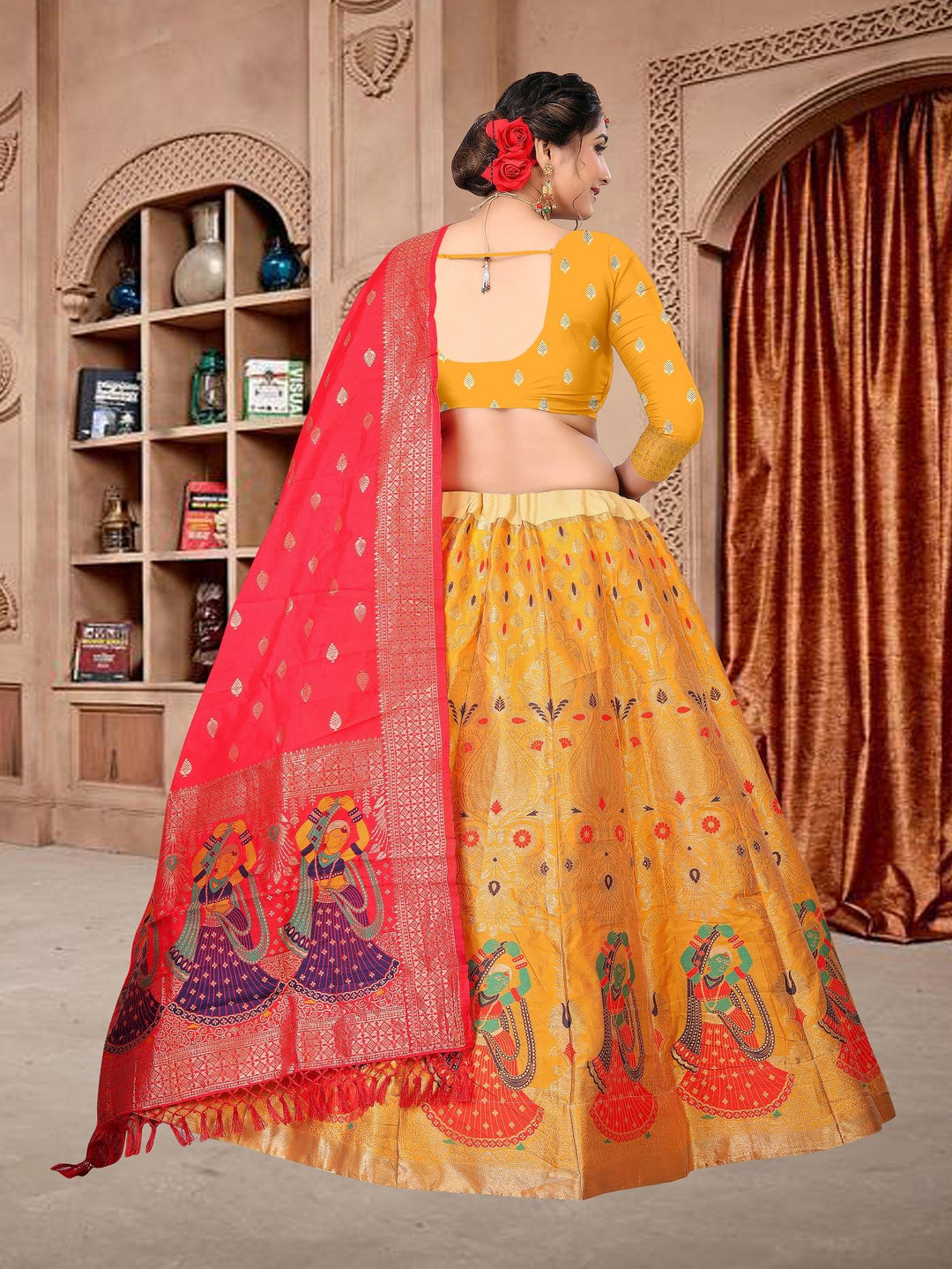 Silk Jacquard Designer Lehenga | Perfect for Weddings and Special Events