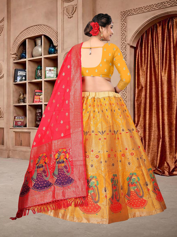 Silk Jacquard Designer Lehenga | Perfect for Weddings and Special Events