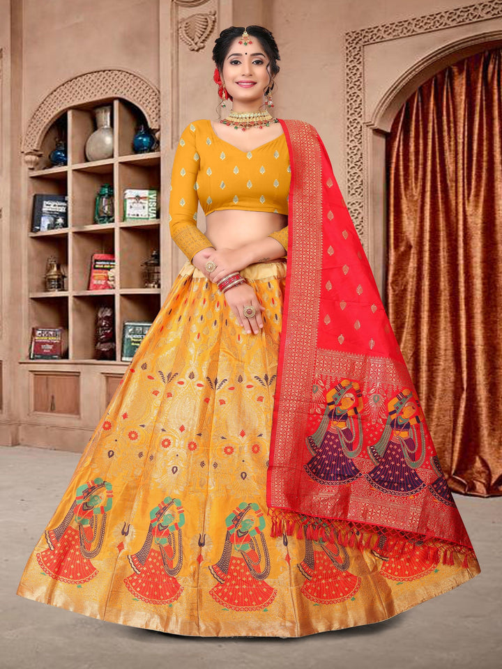 Silk Jacquard Designer Lehenga | Perfect for Weddings and Special Events