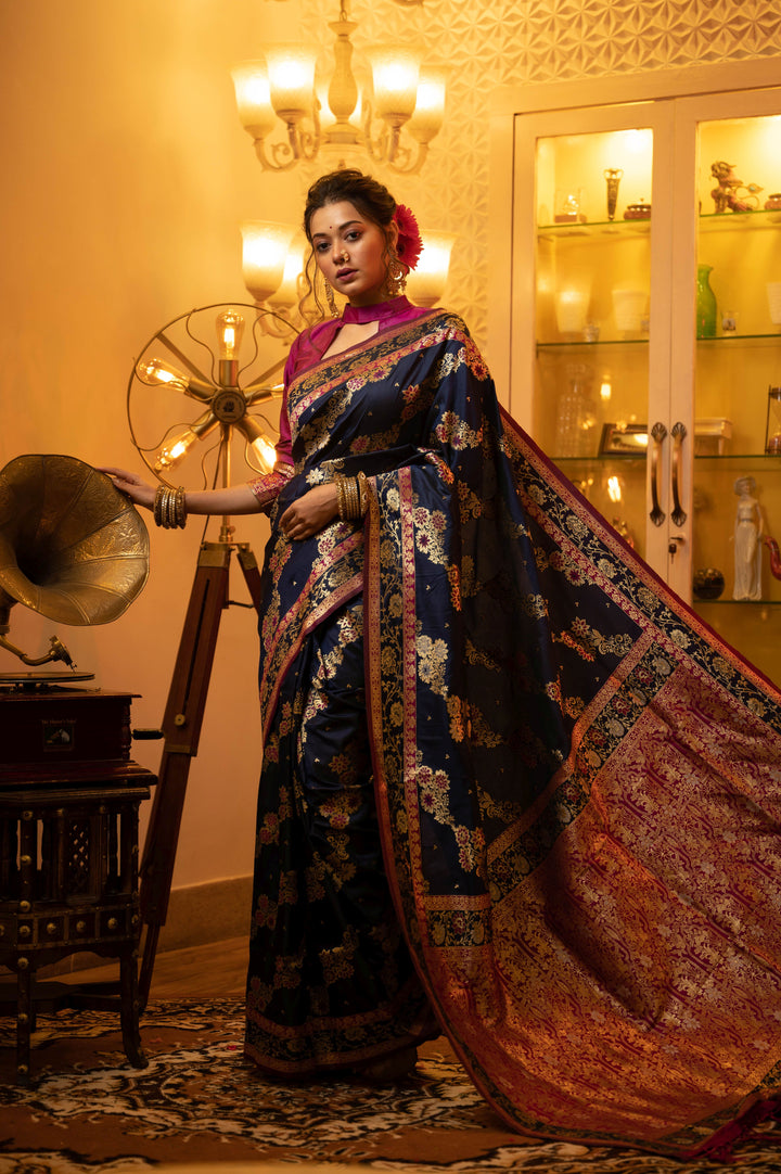 Breathtaking Banarasi Silk Saree with | Crafted for Timeless Elegance