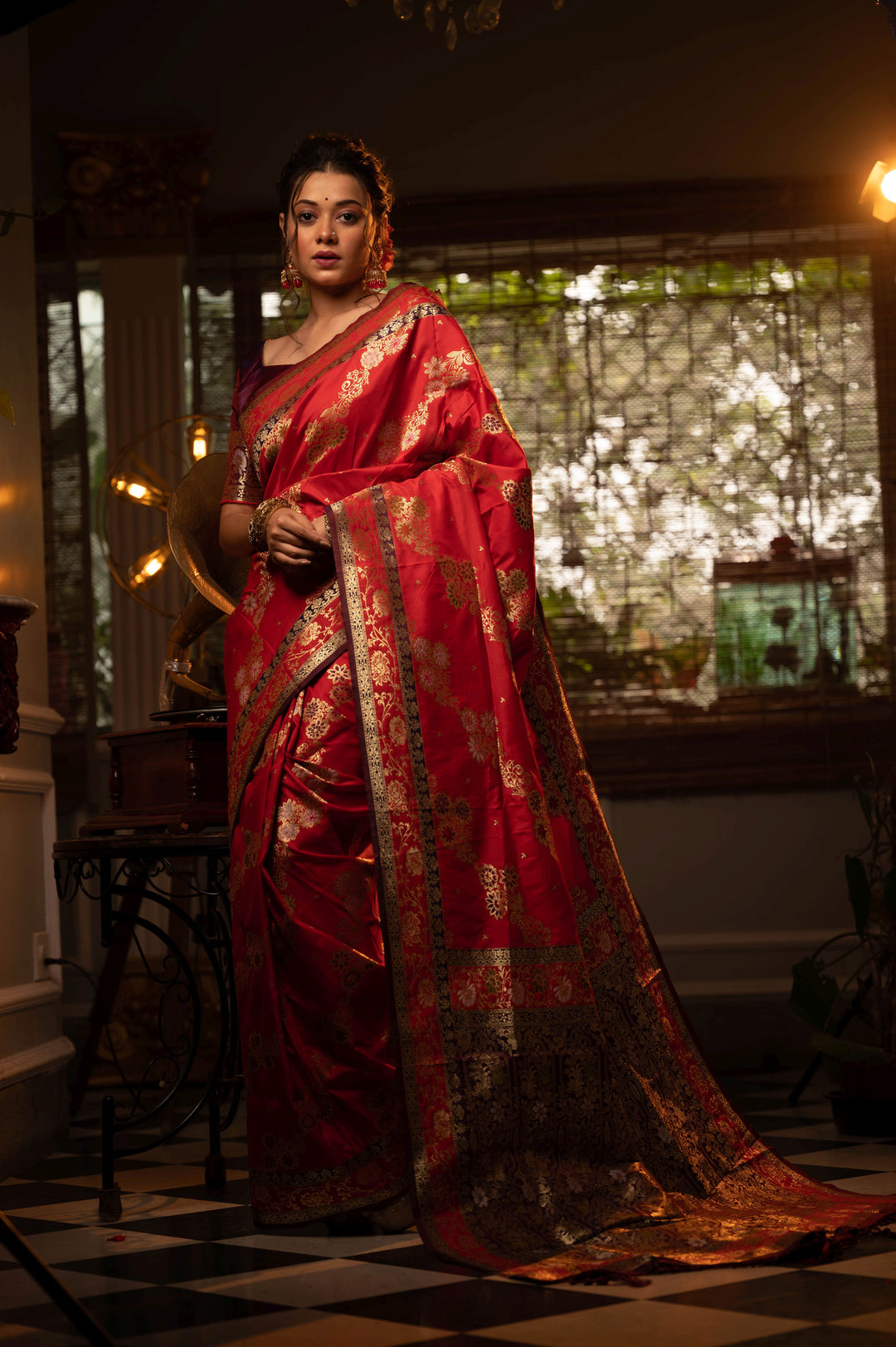 Breathtaking Banarasi Silk Saree with | Crafted for Timeless Elegance