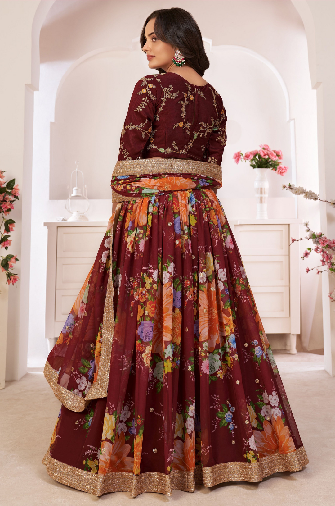 Gorgeous Georgette Lehenga with Dupatta | Perfect for Weddings and Celebrations