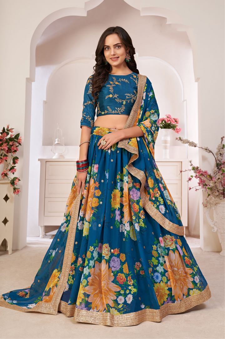 Gorgeous Georgette Lehenga with Dupatta | Perfect for Weddings and Celebrations