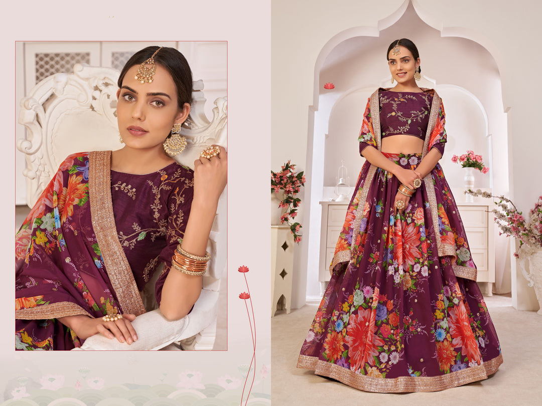 Gorgeous Georgette Lehenga with Dupatta | Perfect for Weddings and Celebrations