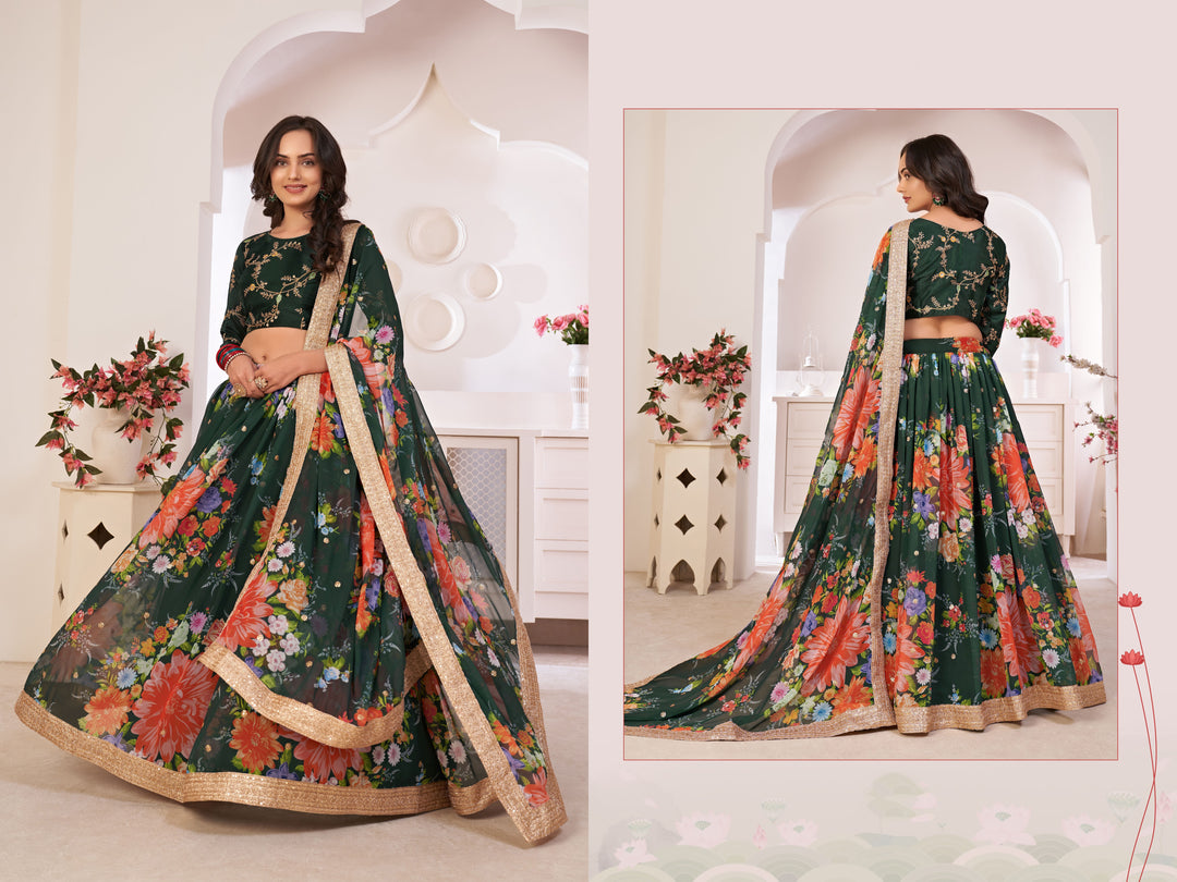 Gorgeous Georgette Lehenga with Dupatta | Perfect for Weddings and Celebrations