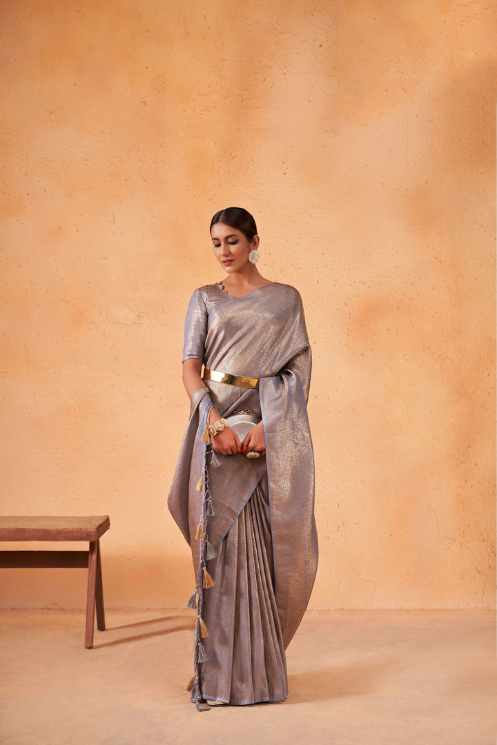 Exquisite Kanjivaram Silk Saree with | Crafted for Timeless Elegance