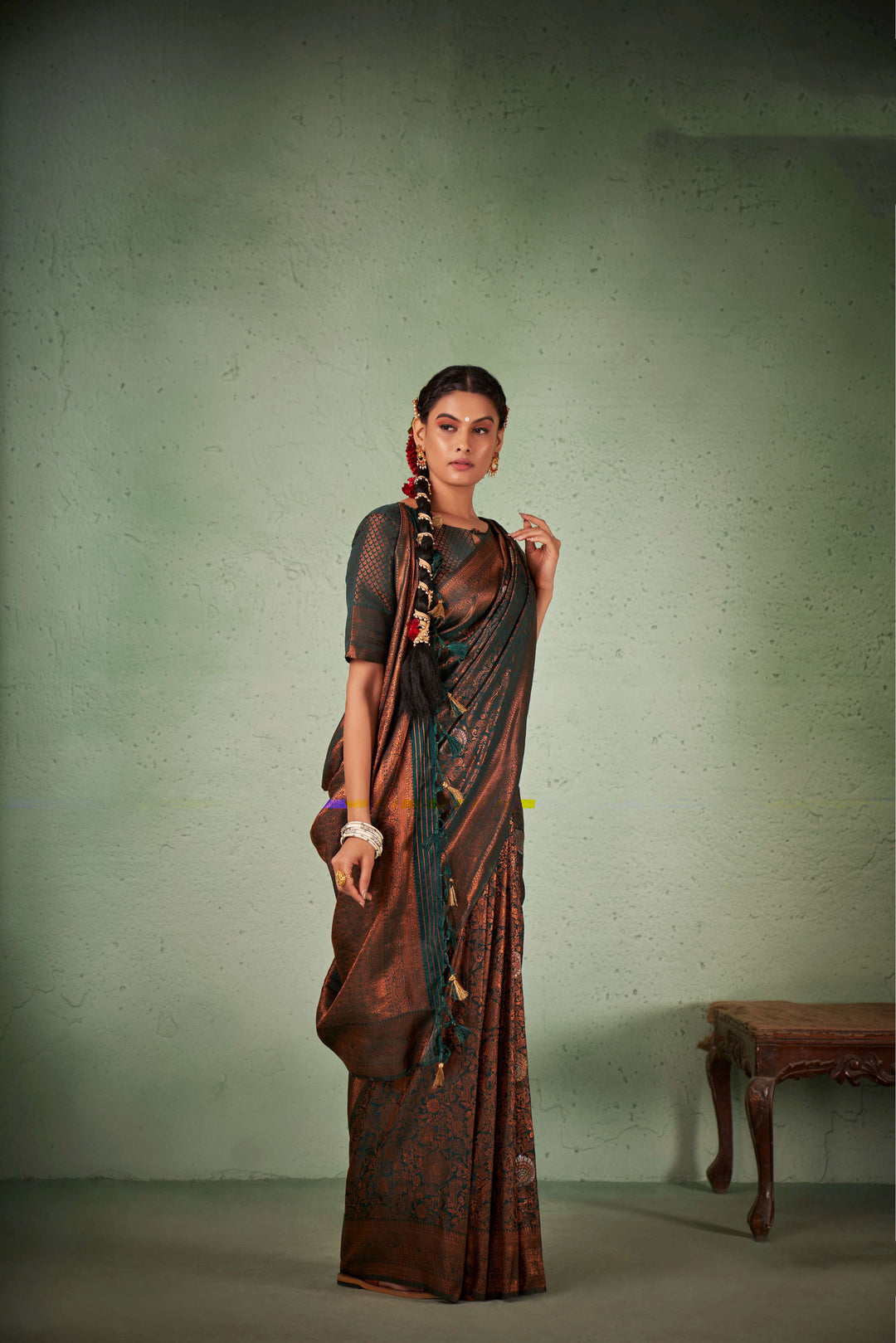 Sophisticated Kanjivaram Silk Saree with | Perfect for Special Celebrations