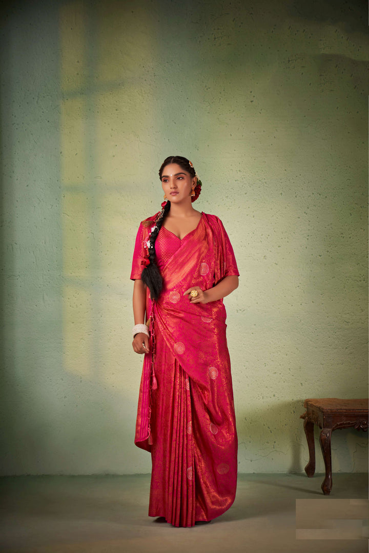 Sophisticated Kanjivaram Silk Saree with | Perfect for Special Celebrations