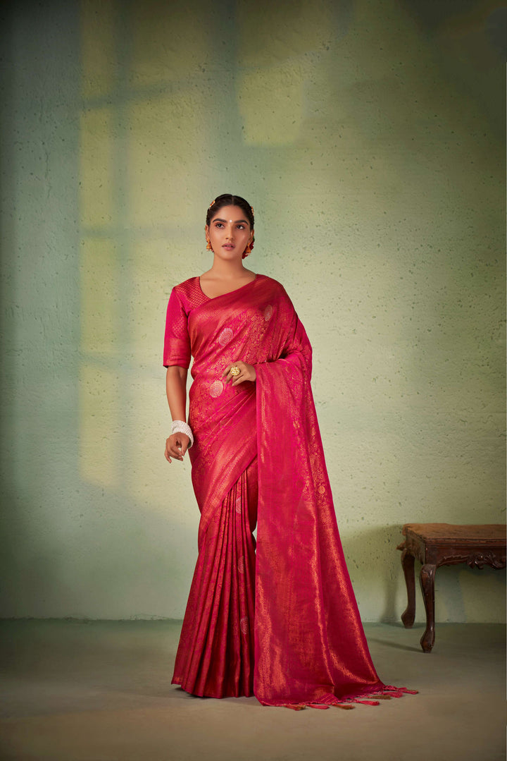 Sophisticated Kanjivaram Silk Saree with | Perfect for Special Celebrations