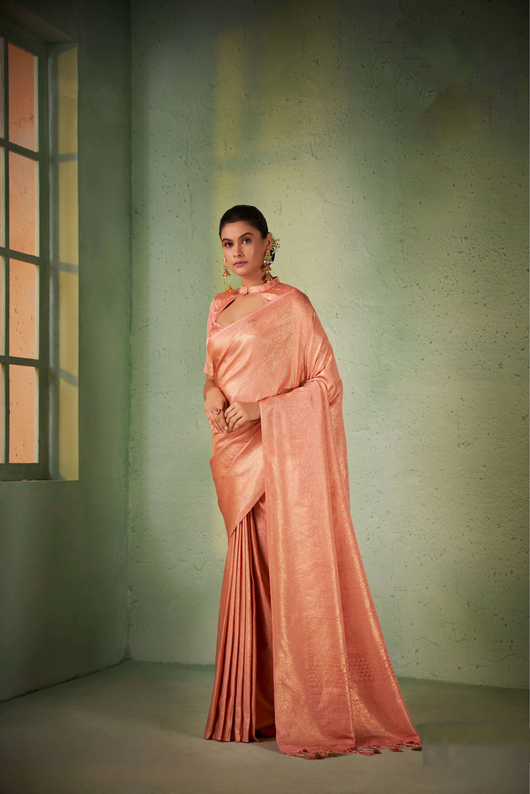 Charming Kanjivaram Silk Saree with | An Exclusive Designer Masterpiece